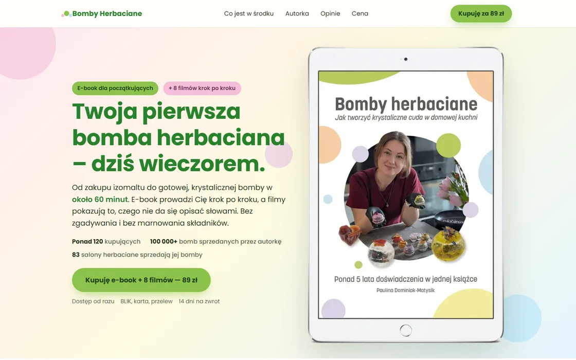 Strona e-booka Mistrzyni Produktu